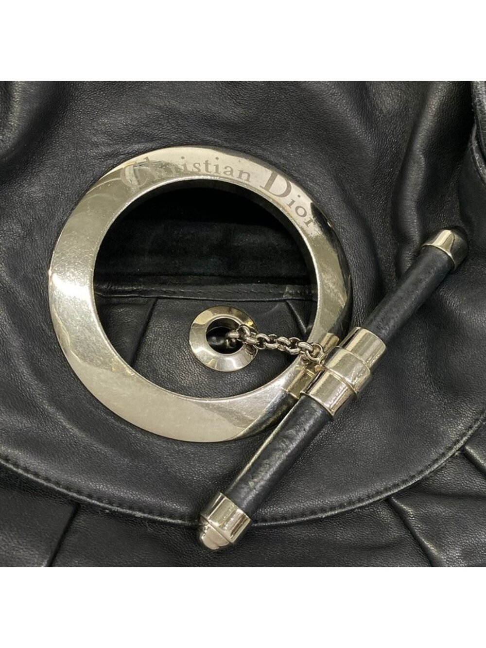 Dior Shoulder Bag Jazz Club Black Leather - Picture 11 of 15